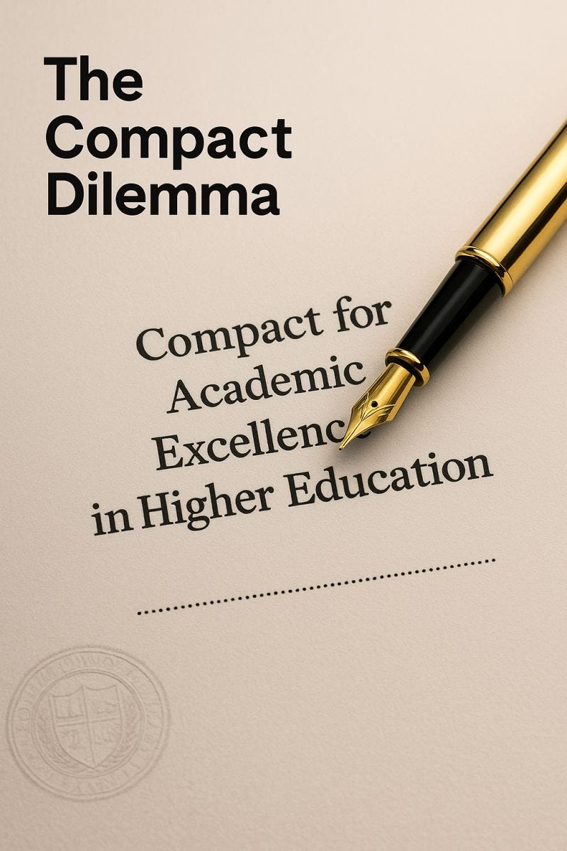 Higher Ed Leaders Face Compact for Academic Excellence Dilemma | Paul  Walker posted on the topic | LinkedIn