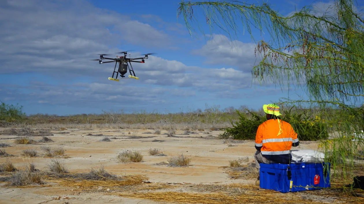 A drone flying over a desert

AI-generated content may be incorrect.
