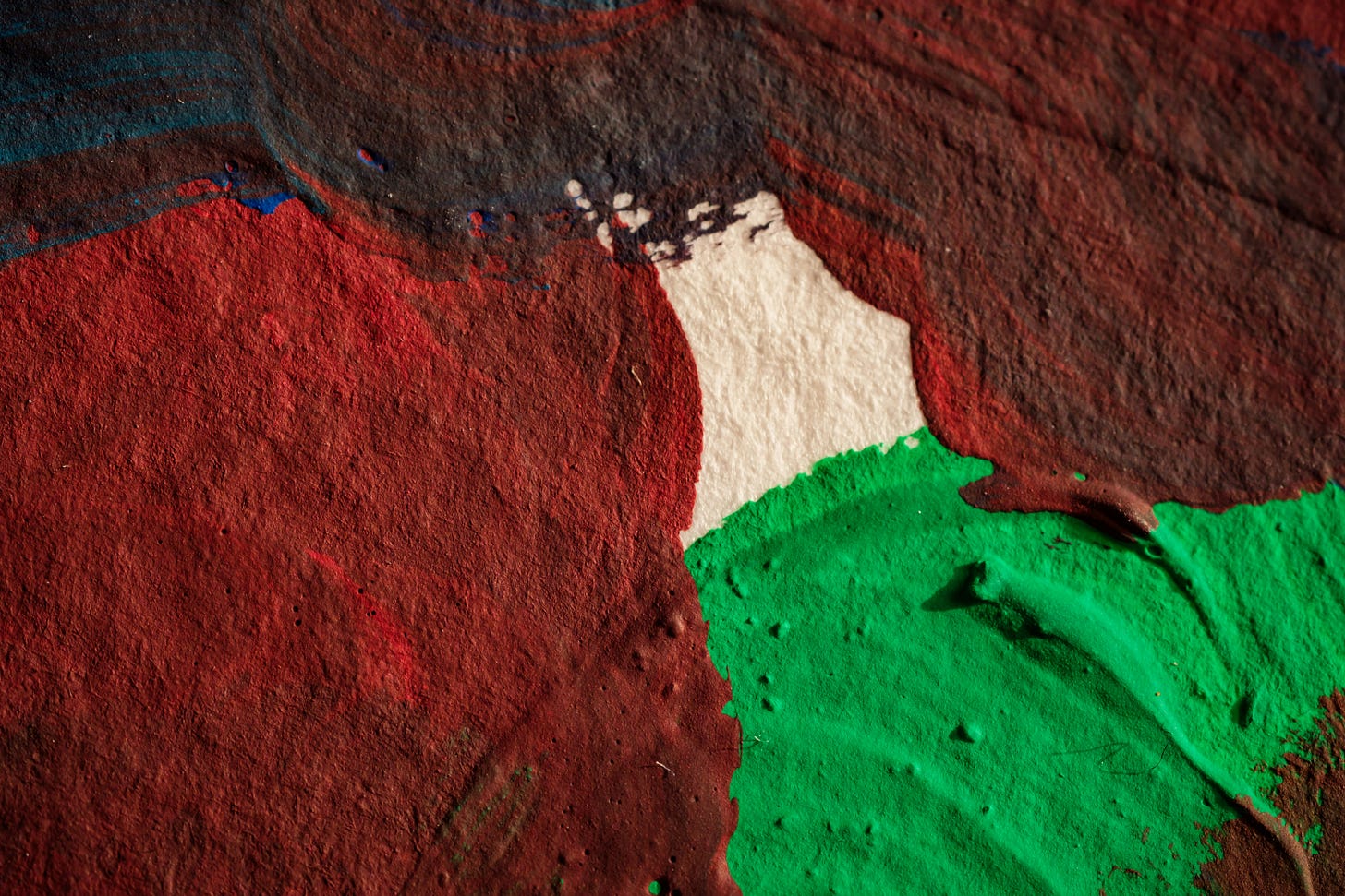 Palestinian flag colours macro photography
