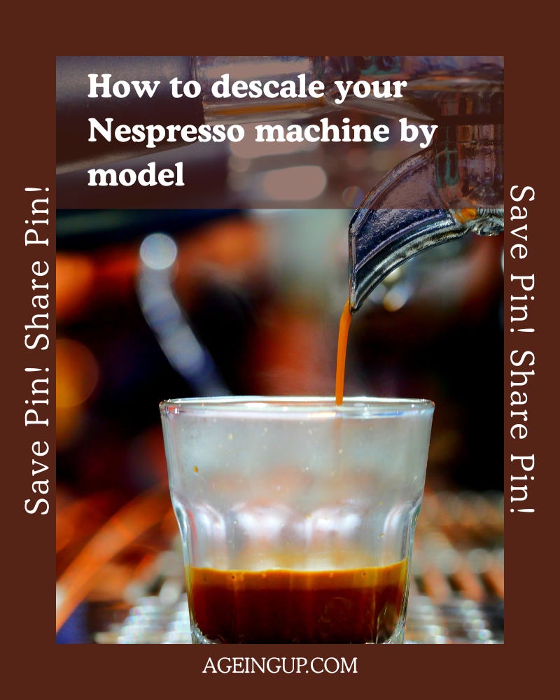 Coffee being poured after someone answered the question why is my nespresso blinking red