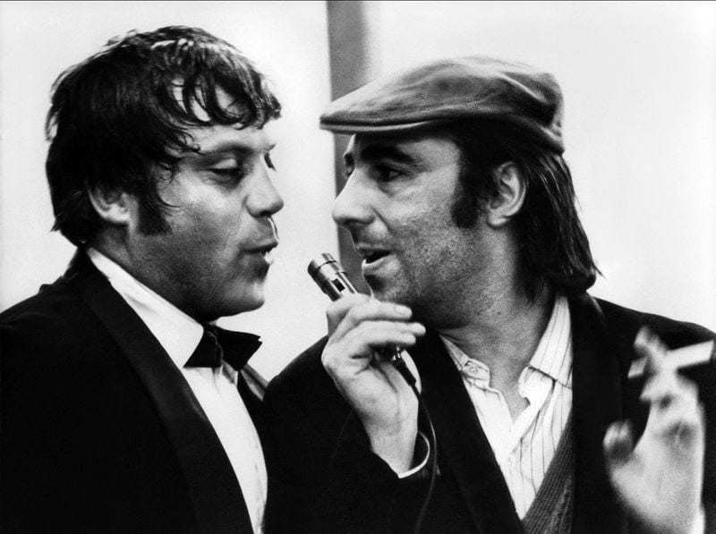 The fabled first meeting of Keith Moon and Oliver Reed The fabled first meeting of Keith Moon and Oliver Reed
