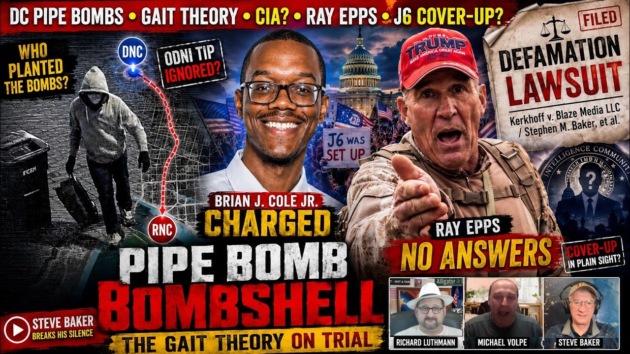 D.C. Pipebomber - Steve Baker Interview: A look at Blaze’s D.C. pipe bomb story as Volpe and Luthmann press skepticism and probe good-faith. D.C. Pipebomber - Steve Baker Interview: A look at Blaze’s D.C. pipe bomb story as Volpe and Luthmann press skepticism and probe good-faith.