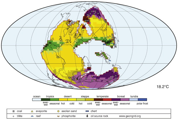 The effect of global warming and global cooling on the distribution of the latest Permian climate zones The effect of global warming and global cooling on the distribution of the latest Permian climate zones