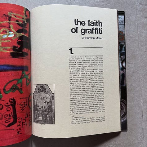The Faith of Graffiti, Documented by Mervyn Kurlansky & Jon Naar, Text by Norman Mailer, Praeger Publishers, New York, NY, 1974 [Studio Bruno Tonini, Gussago (BS). Photographs: © Jon Naar]