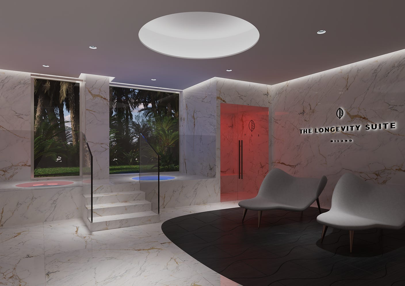 A look at the spa area of The Longevity Suite, a longevity clinic that is set to open in early 2026. A look at the spa area of The Longevity Suite, a longevity clinic that is set to open in early 2026.
