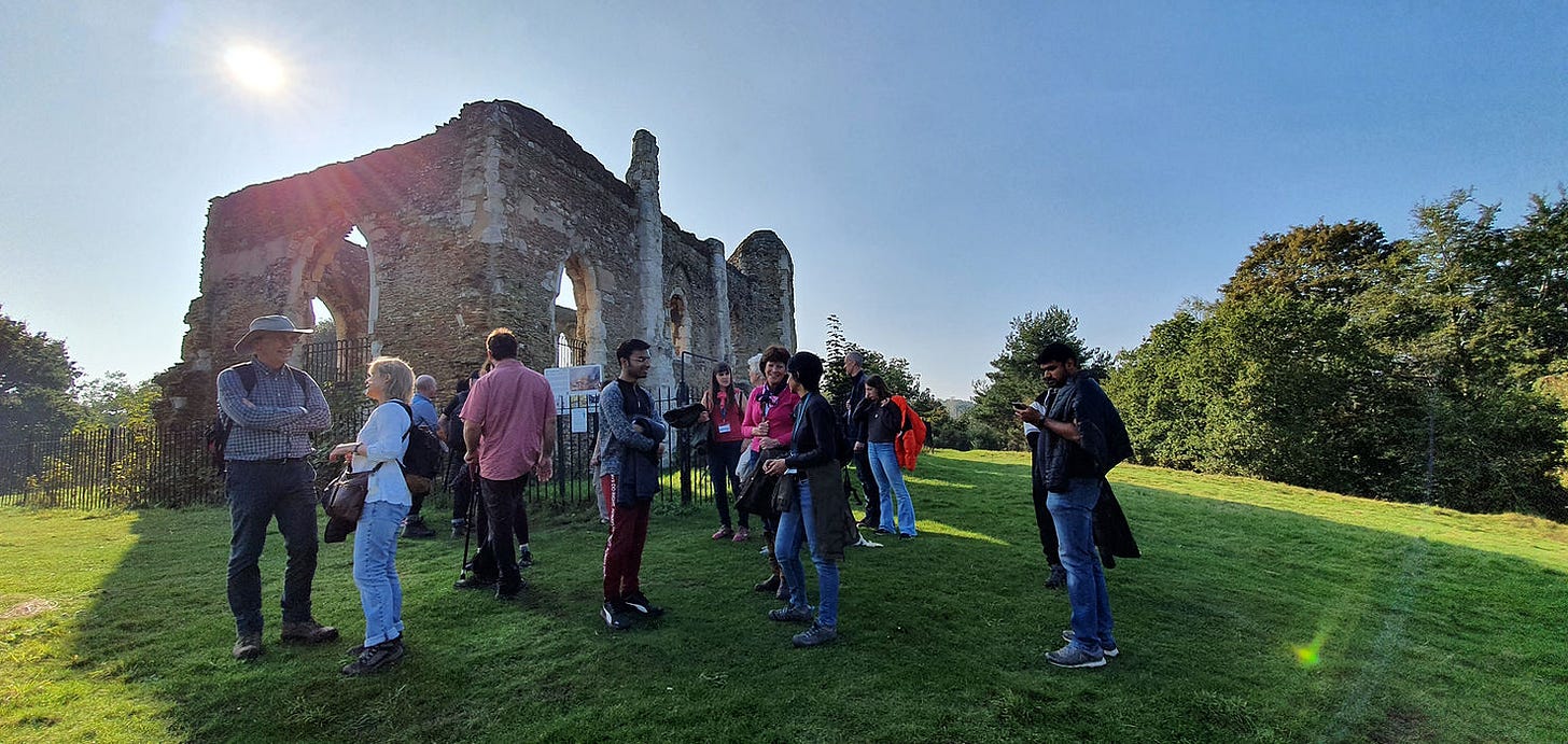 International students walking towards Windsor Castle exit