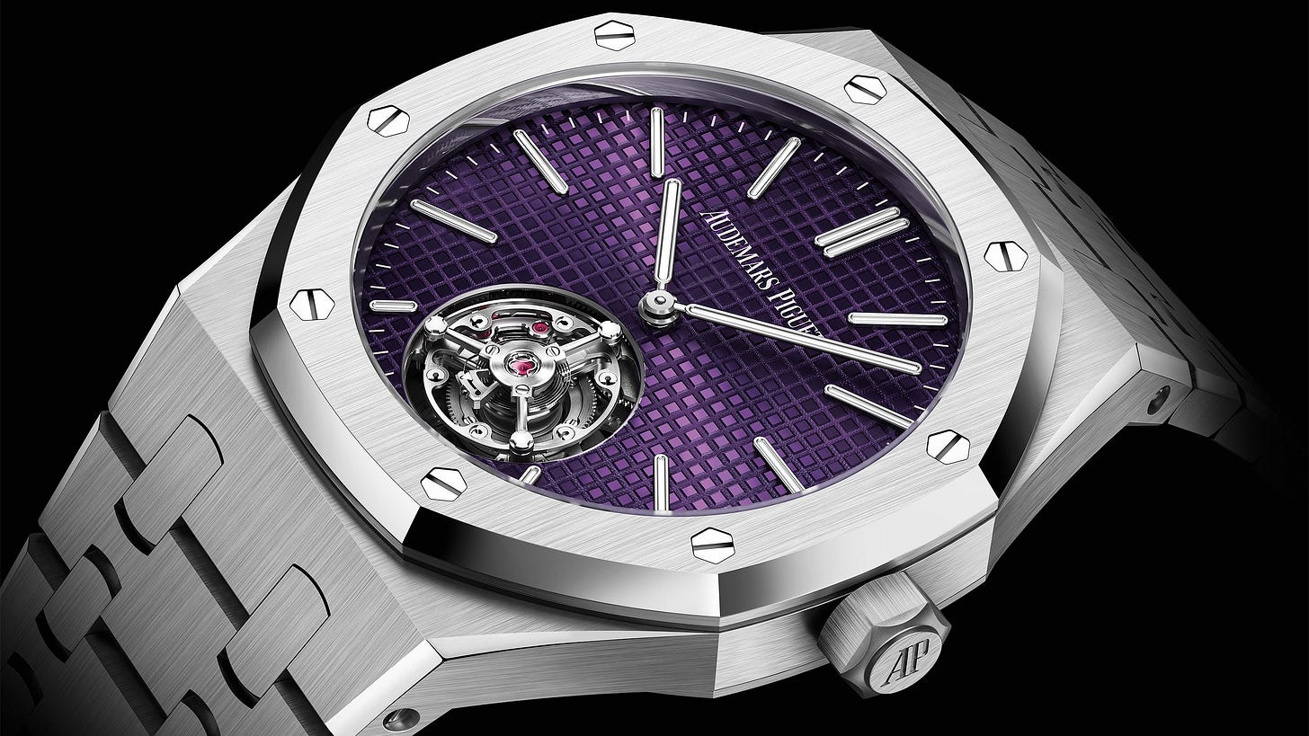 Audemars Piguet Royal Oak Selfwinding Flying Tourbillon RD#3 37mm purple