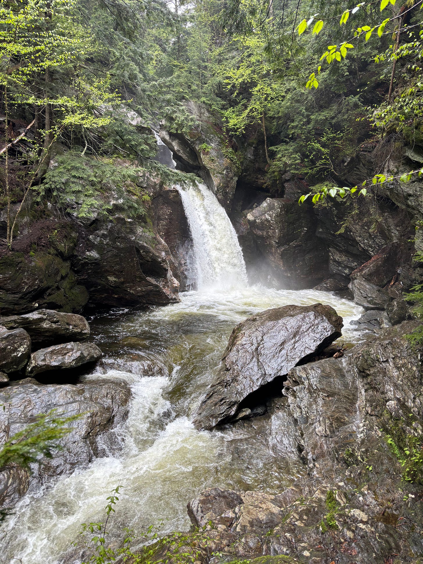 Bingham Falls in Stowe, VT