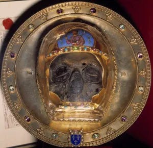 Relic Skull of St. John the Baptist Print, 13th Century. Art Prints,  Posters & Puzzles from Fine Art Finder