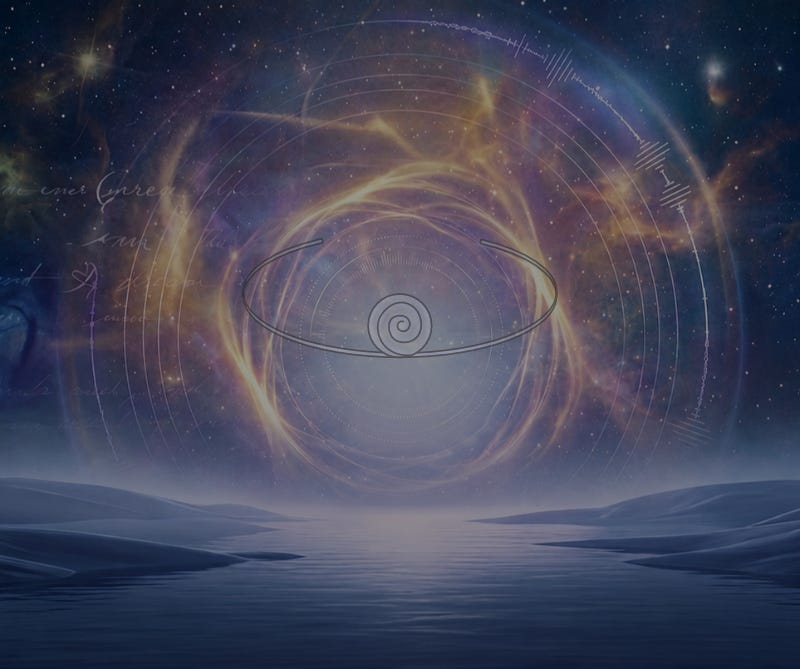 Gateway Experience Tapes, Wave 2: Patterning Session 4 - wire circlet seen on a mans forehead with a spiral motif