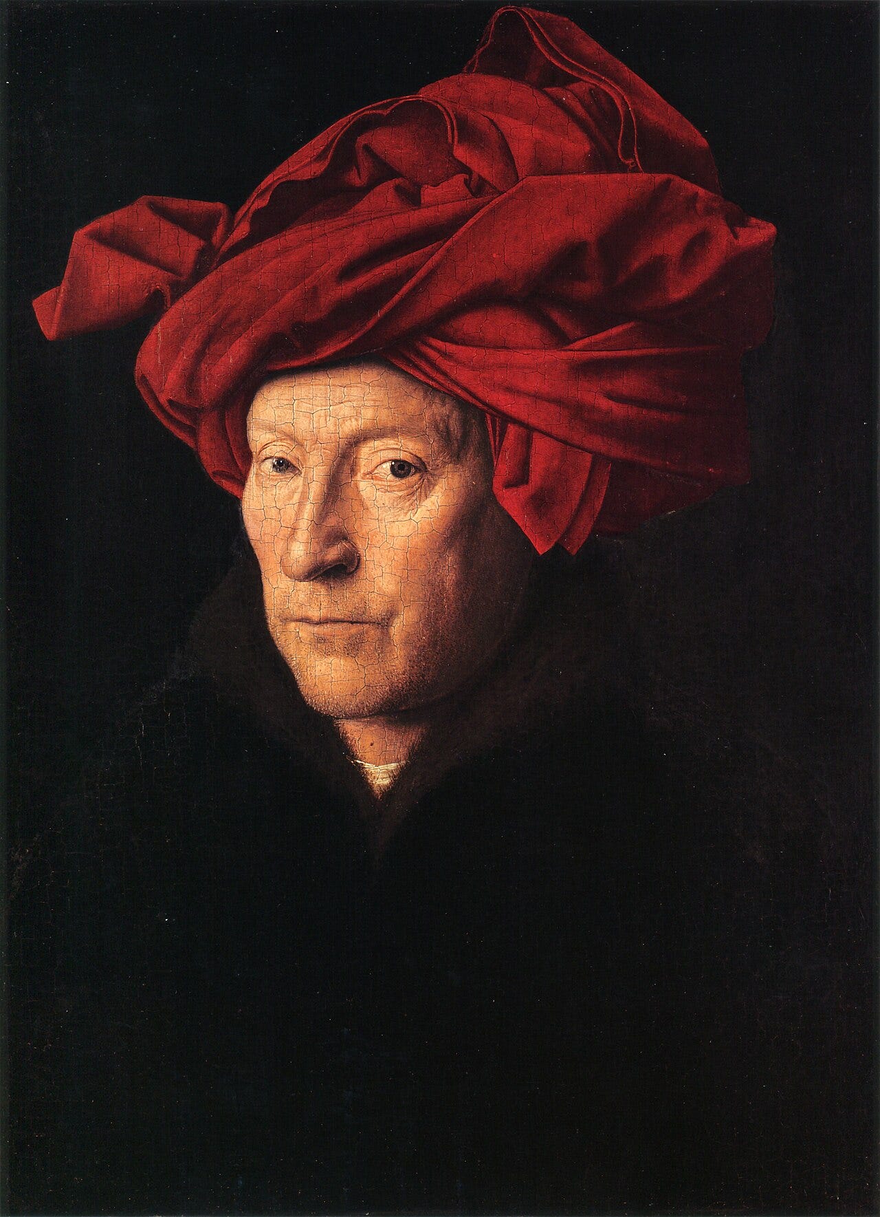 Van Eyck man red turban Van Eyck man red turban
