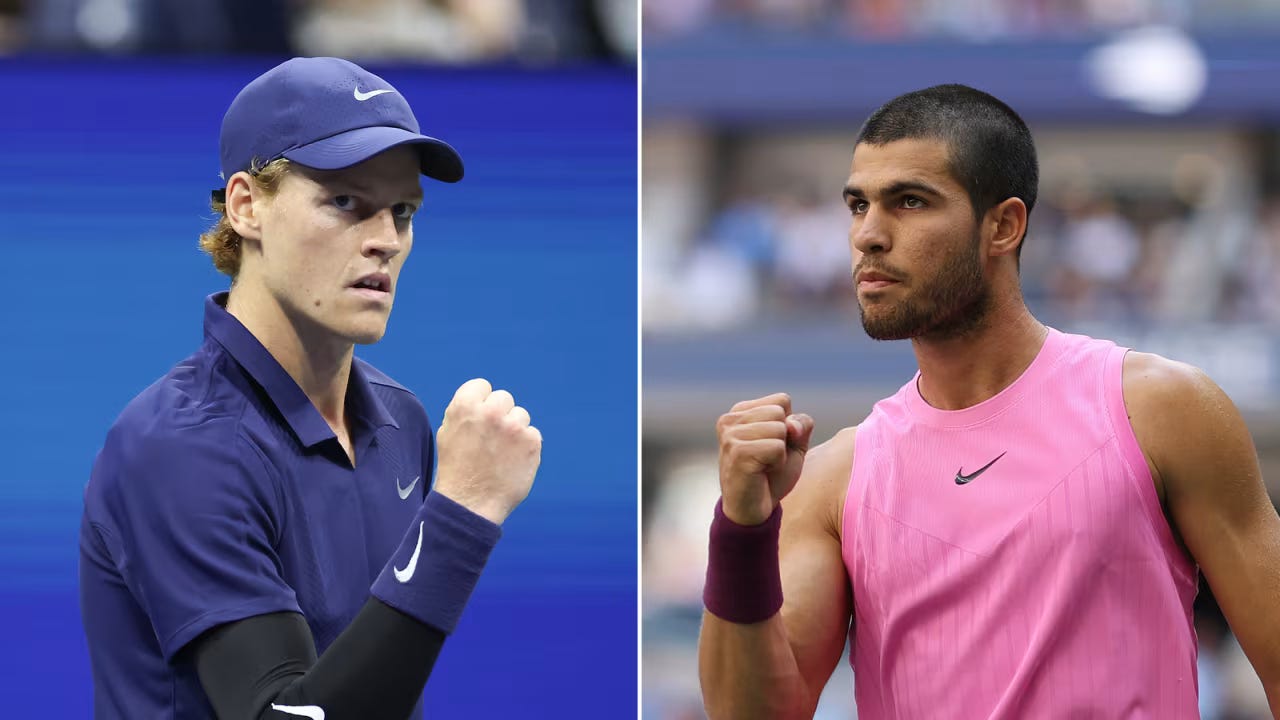 Jannik Sinner and Carlos Alcaraz Jannik Sinner and Carlos Alcaraz