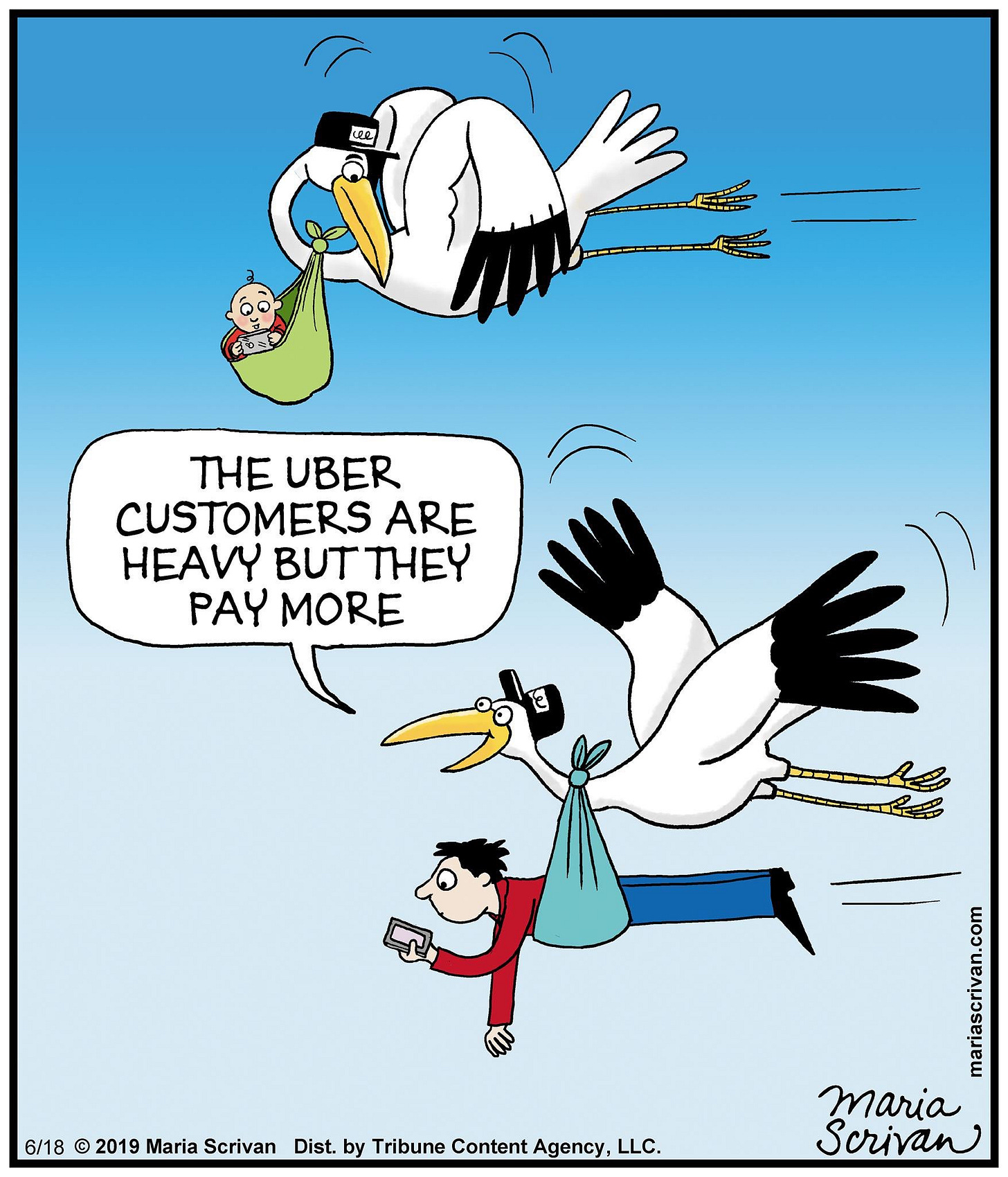 Maria Scrivan on Twitter: "Ridesharing. #uber #cartoon ...