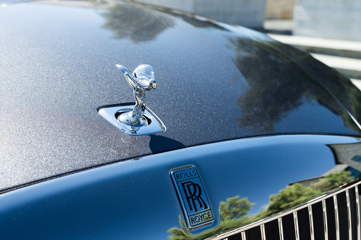 The Spirit of Ecstasy on a Roll-Royce Hood.