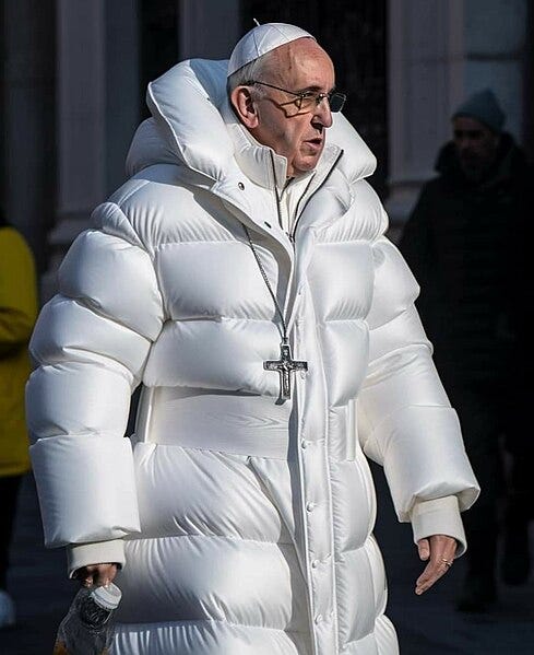 File:Pope Francis in puffy winter jacket.jpg File:Pope Francis in puffy winter jacket.jpg