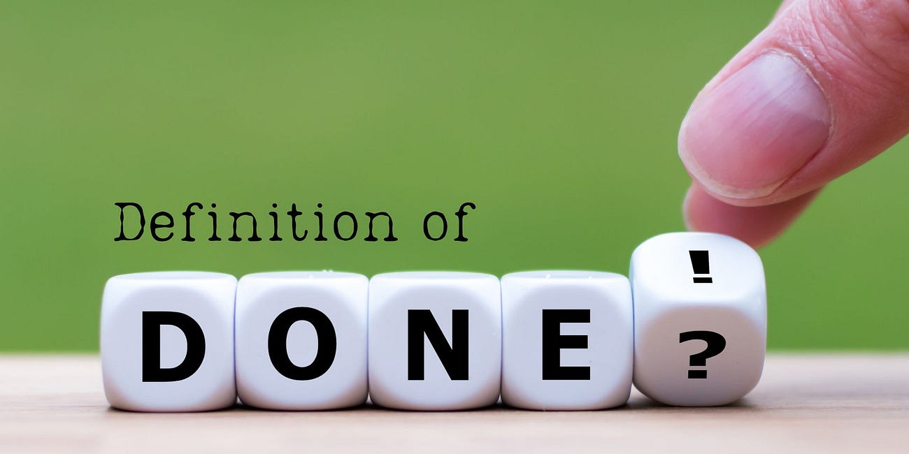 Definition of Done (DoD).