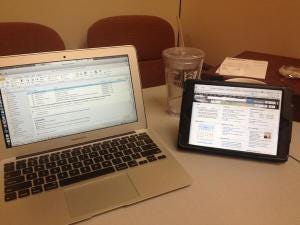 Eric's "office"