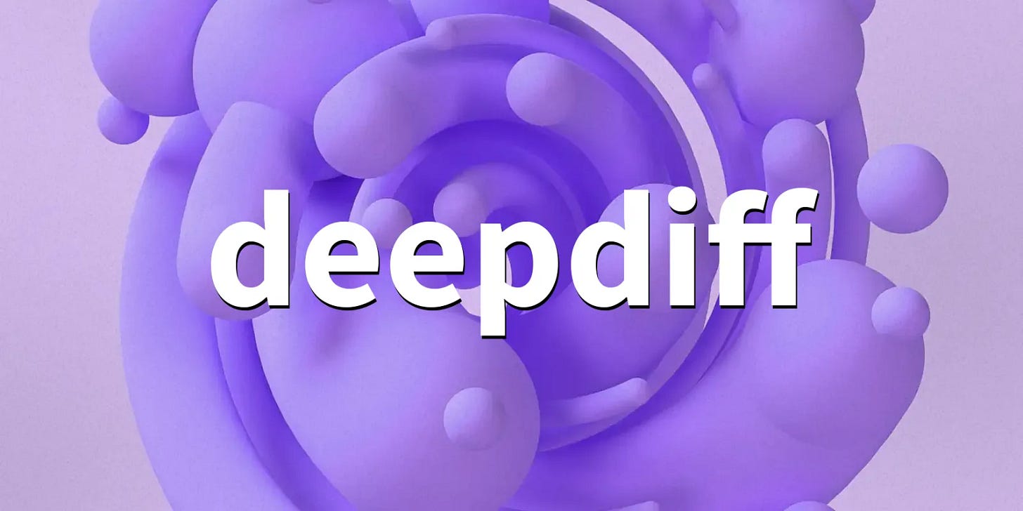 deepdiff 8.0.1 - Deep Difference and Search of any Python object/data.  Recreate objects by a - PythonFix.com
