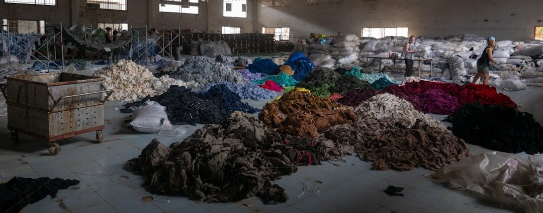 garbage on the street during daytime