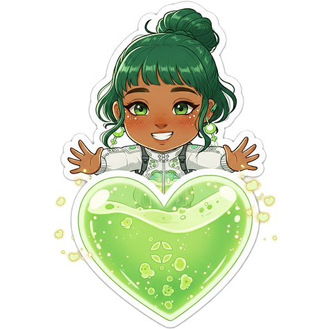Una muestra de los stickers de Nuvagaia