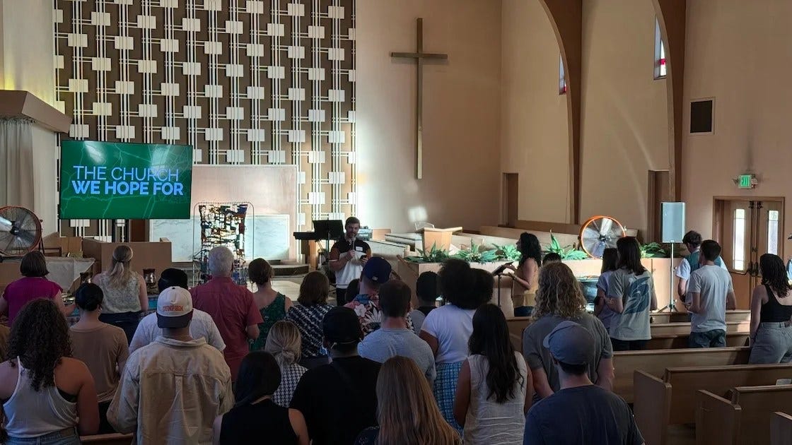 Our first service in the new space with completely new sound and tech equipment in place