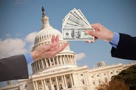 This map shows where politicians raise ...