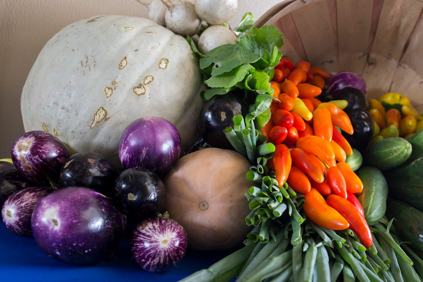 A pile of fresh produce