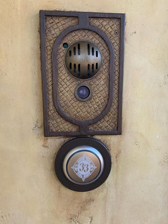 Club 33 Disney world door