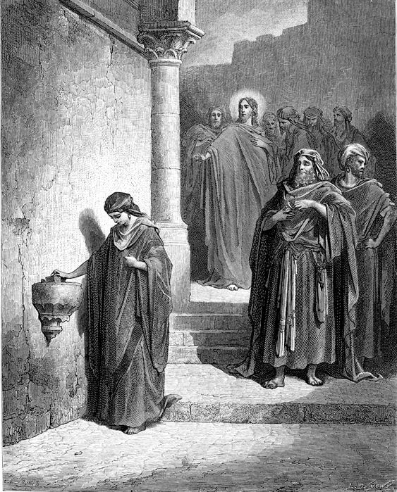 The Widow's Mite - Gustave Dore - 1866