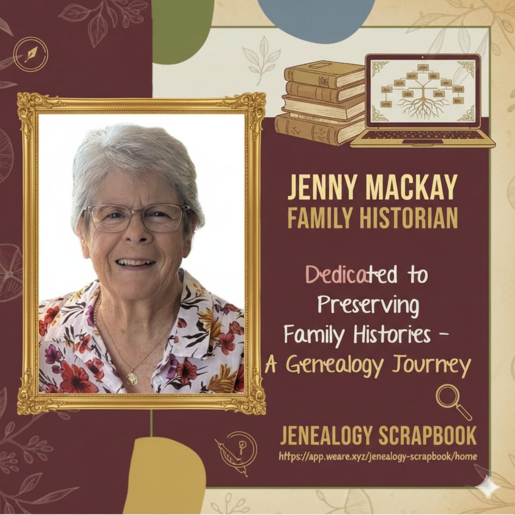 Jenealogy Scrapbook of Family History Stories