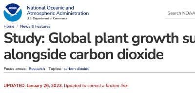 The Greening of the Globe