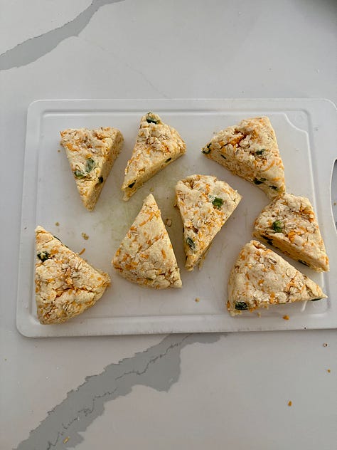 sourdough scones process