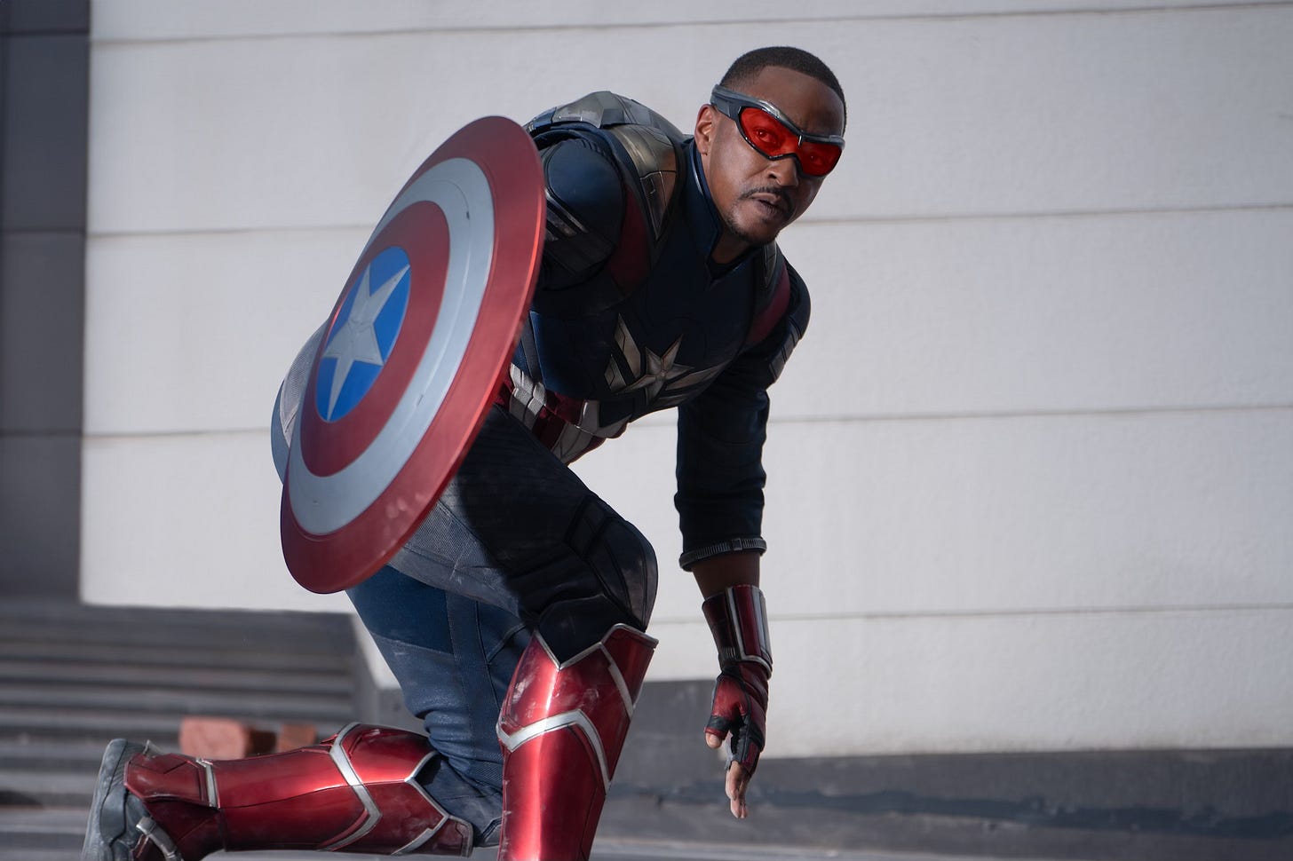 Anthony Mackie as Sam Wilson/Captain America in Captain America: Brave New World
