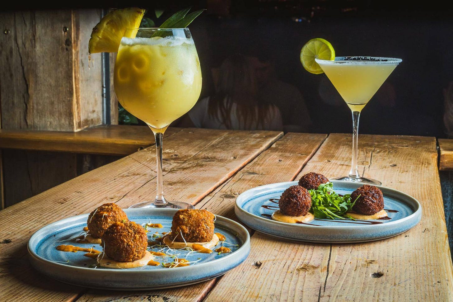May be an image of drink, croquette and scotch egg May be an image of drink, croquette and scotch egg