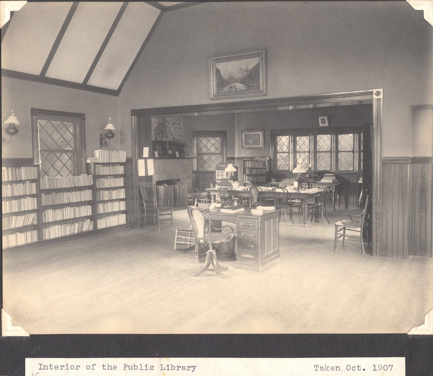 Library interior 1907