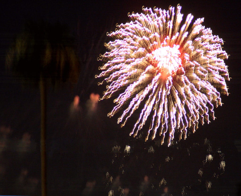 Flower in the Sky | You can just make out the tall palm tree… | Flickr