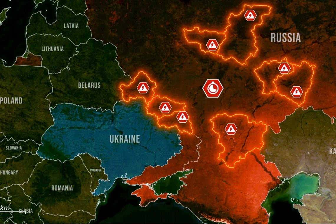 Ukraine Attacks Russian Energy Grid - Severe, Widespread Damage Ukraine Attacks Russian Energy Grid - Severe, Widespread Damage