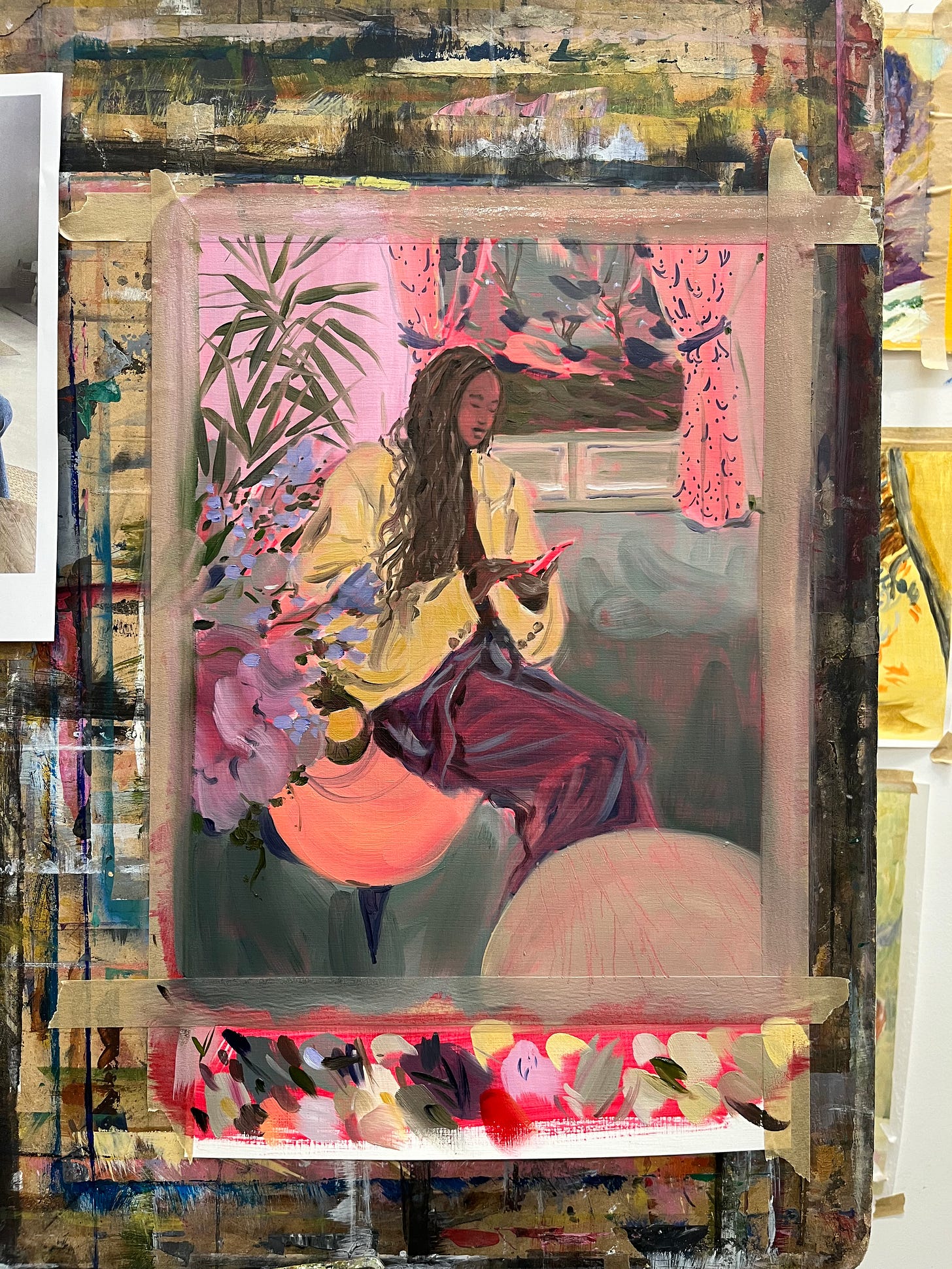 photo of finished oil painting I did