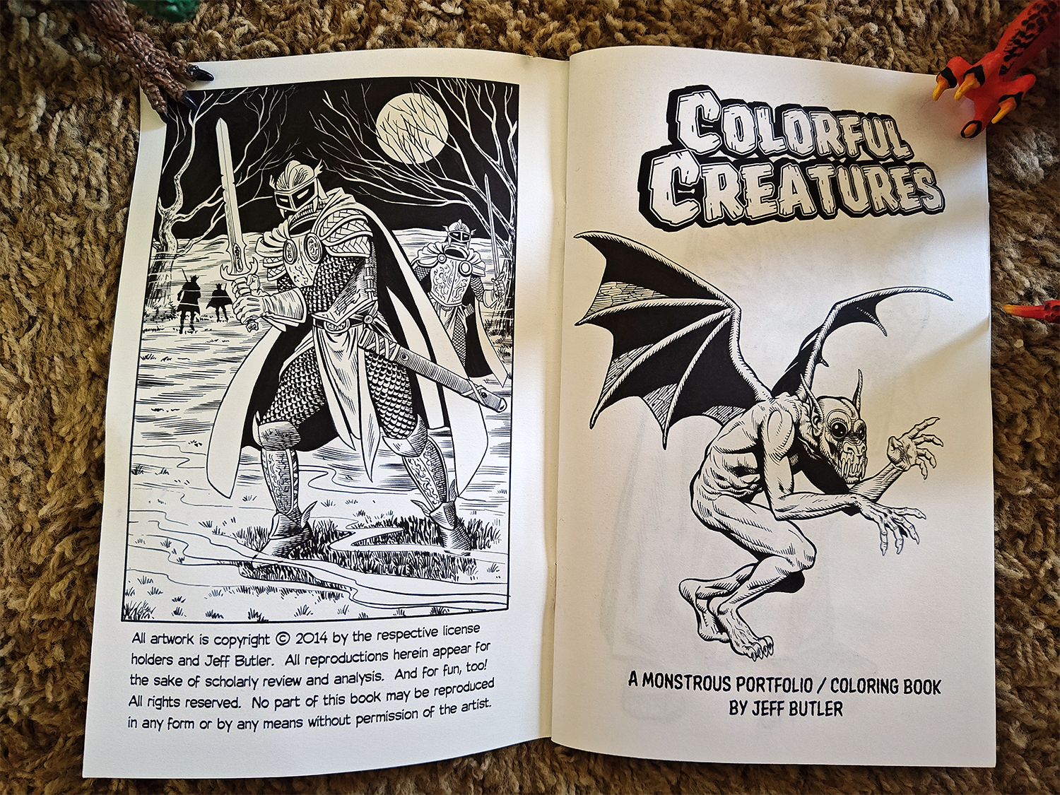 Rediscovered Realms Colorful Creatures Monstrous Portfolio by Jeff Butler