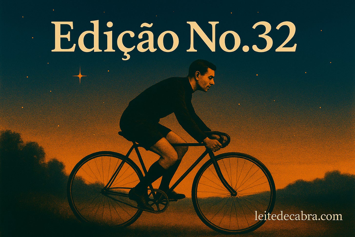 Tipografia:
“Edição No.32” (serif, creme; apenas “E” maiúsculo em “Edição”).
Canto inferior direito (pequeno e discreto): leitedecabra.com (mesma família serif).
Evitar: cores neon, excesso de brilho, sombra dura, fontes modernas sem serifa.
Exemplos de imagens em anexo, se inspire na ultima delas para fazer a da edição 32 (mas nas nossas cores e sem o texto que tem nela). Tipografia:
“Edição No.32” (serif, creme; apenas “E” maiúsculo em “Edição”).
Canto inferior direito (pequeno e discreto): leitedecabra.com (mesma família serif).
Evitar: cores neon, excesso de brilho, sombra dura, fontes modernas sem serifa.
Exemplos de imagens em anexo, se inspire na ultima delas para fazer a da edição 32 (mas nas nossas cores e sem o texto que tem nela).
