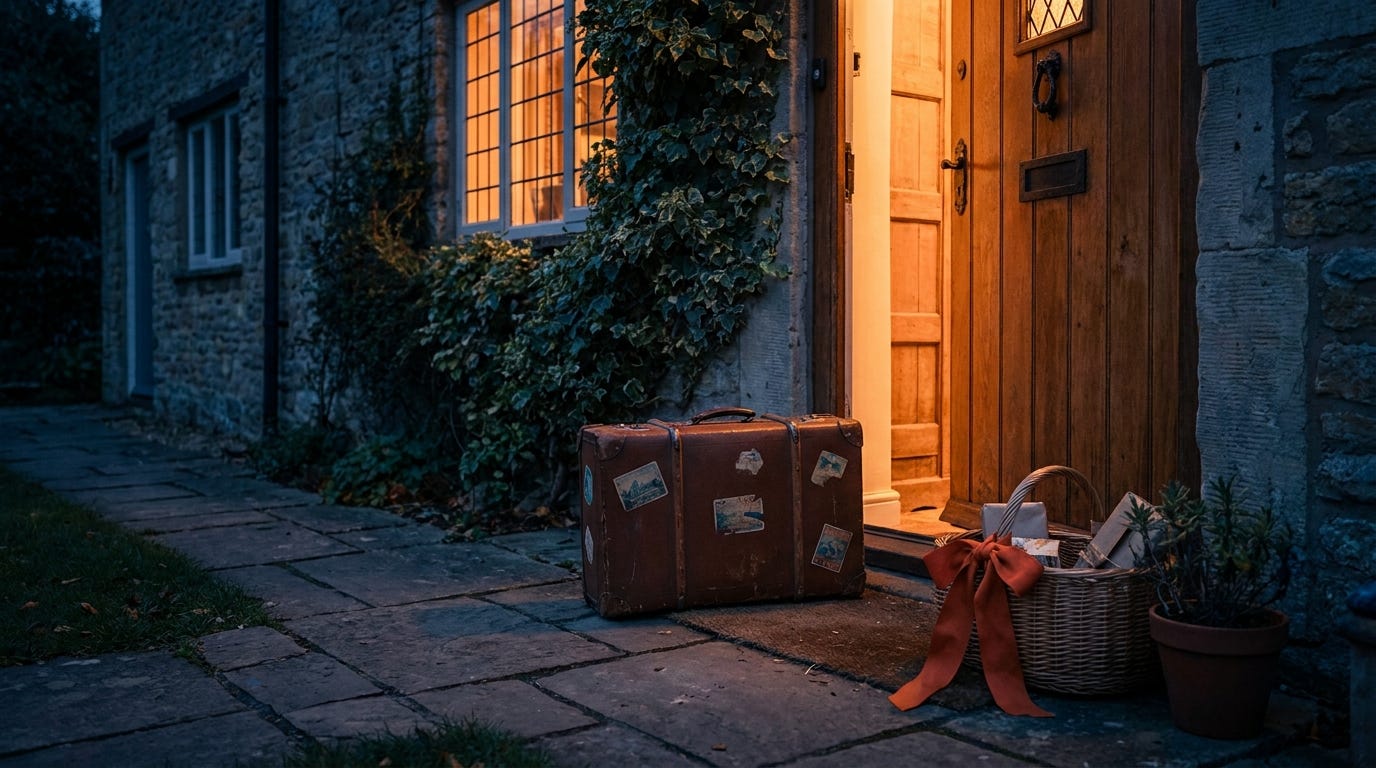 The return path: a familiar door and a guest who arrives pre-sold The return path: a familiar door and a guest who arrives pre-sold