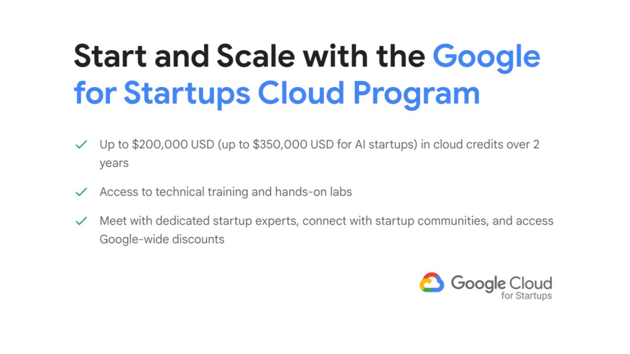 Google's Pre-Seed and Scale Up programs are investing in startups.