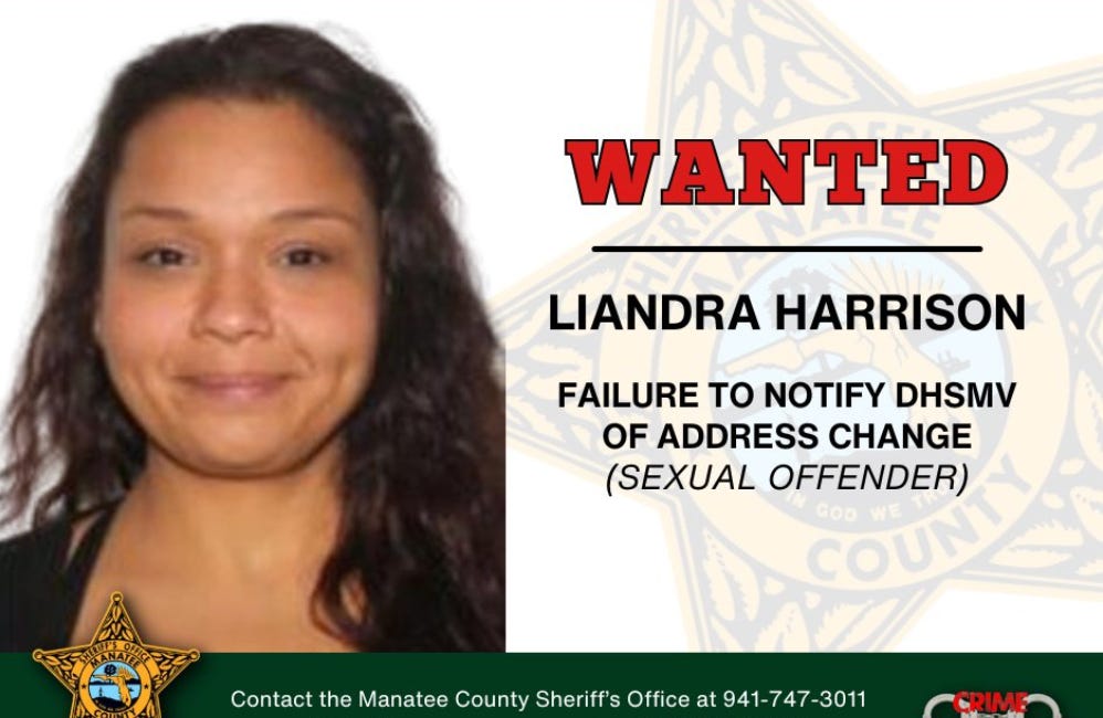 Manatee County Sheriff’s Office Seeks Wanted Sexual Offender for Reporting Violations