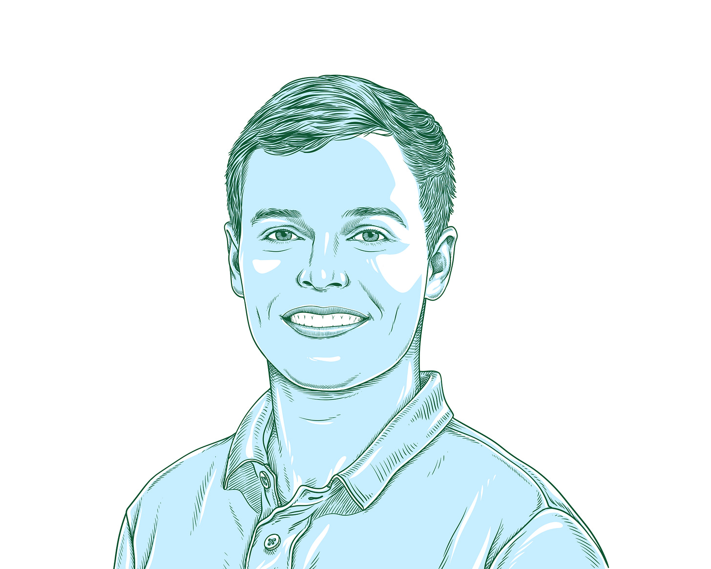 Tim Dunn, Senior Bioinformatics Scientist, in a line-drawn portrait