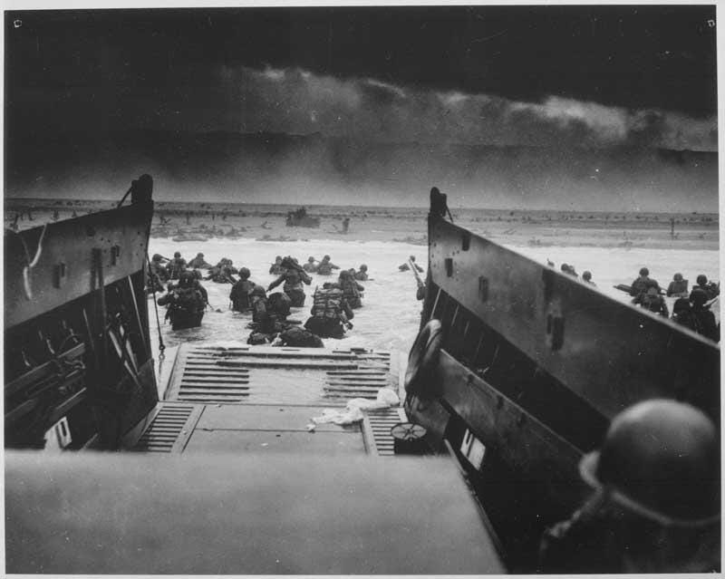 Photo of the D-Day landing Photo of the D-Day landing