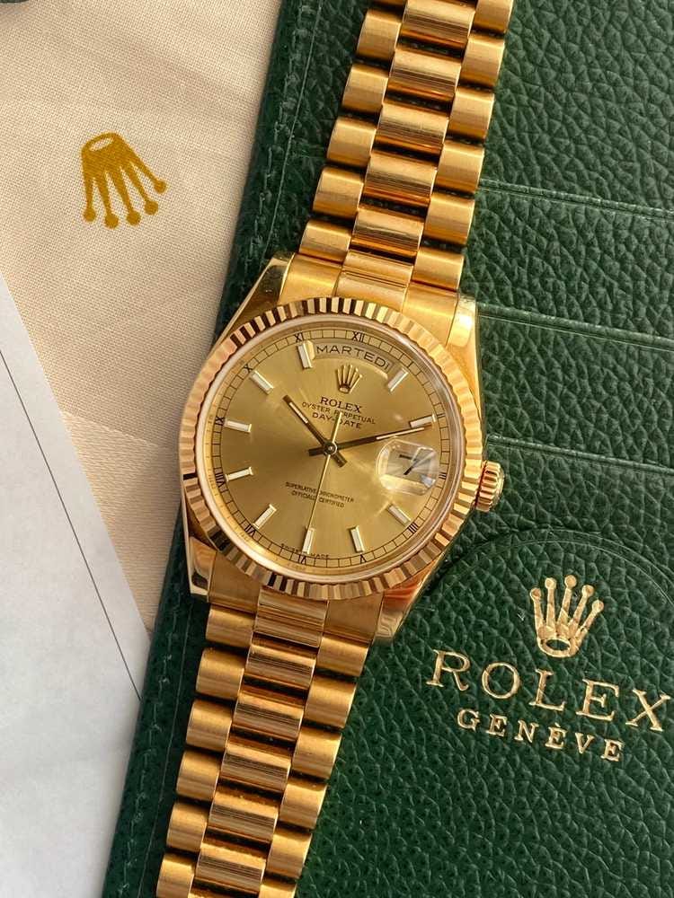 Rolex MB Day-Date 118238 Gold 2000 with original box and papers