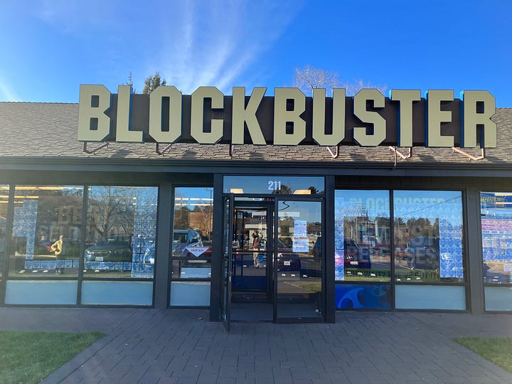 Photos of the last Blockbuster store in Bend, Oregon