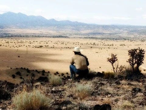 Scene from the movie "No Country for Old Men," which was set in "the badlands" of Terrell County, Texas Scene from the movie "No Country for Old Men," which was set in "the badlands" of Terrell County, Texas