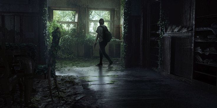 Ellie in Abandoned House Art - The Last of Us Part II Art Gallery
