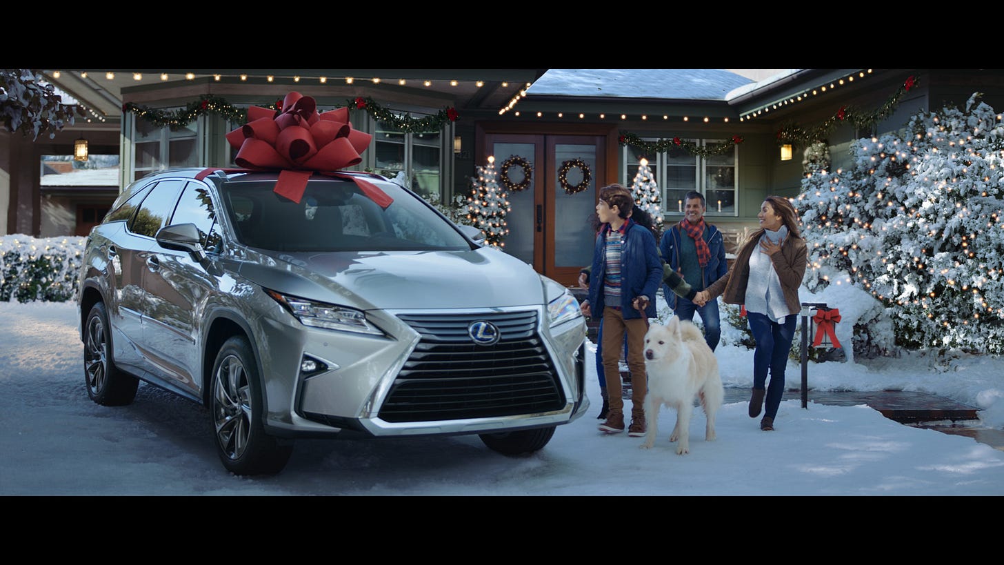 Lexus' "December to Remember" Campaign Proves the Magic of the Classic Red Bow Makes Memories Year Round Lexus' "December to Remember" Campaign Proves the Magic of the Classic Red Bow Makes Memories Year Round
